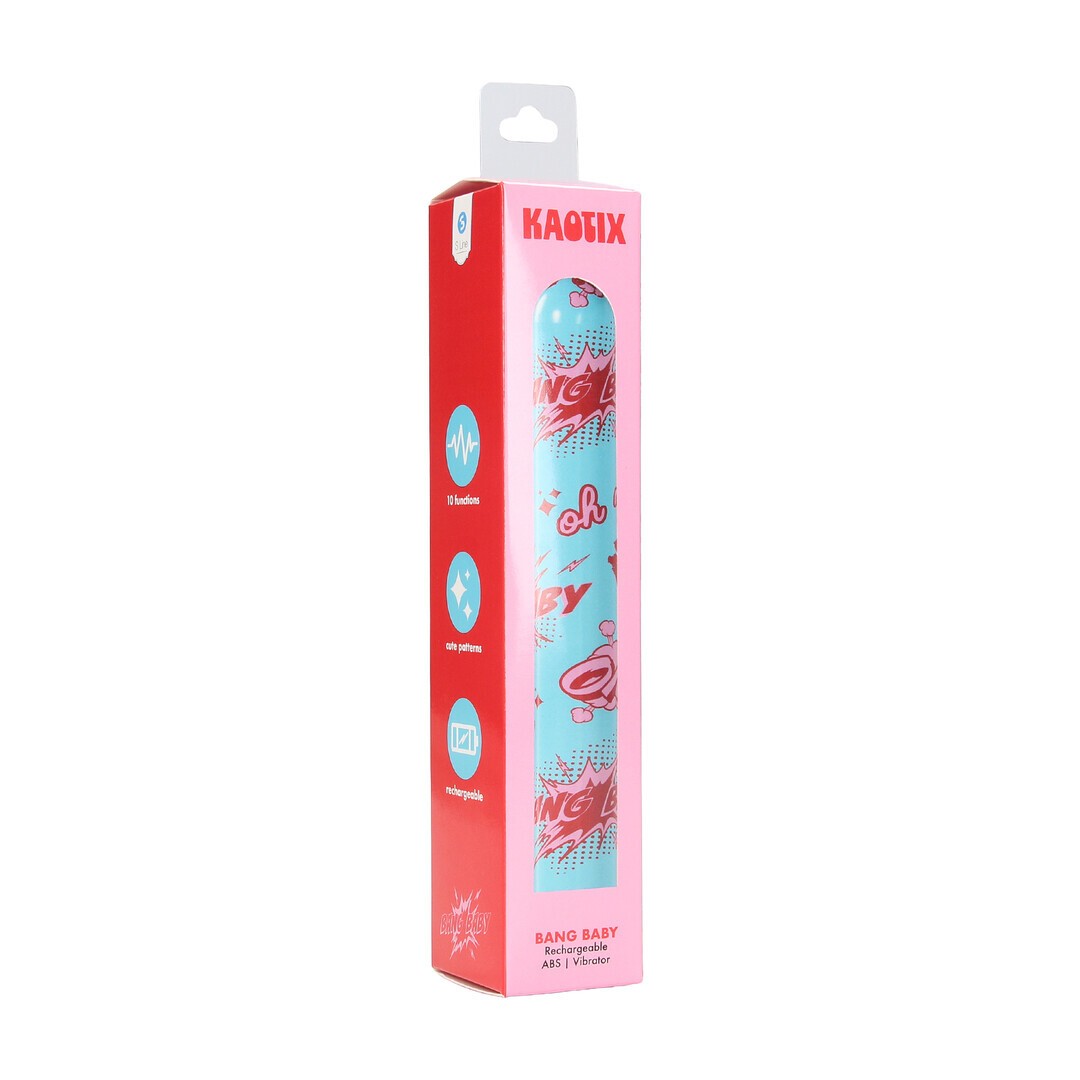VIBRADOR RECARREGÁVEL KAOTIX BANG BABY AZUL S-LINE