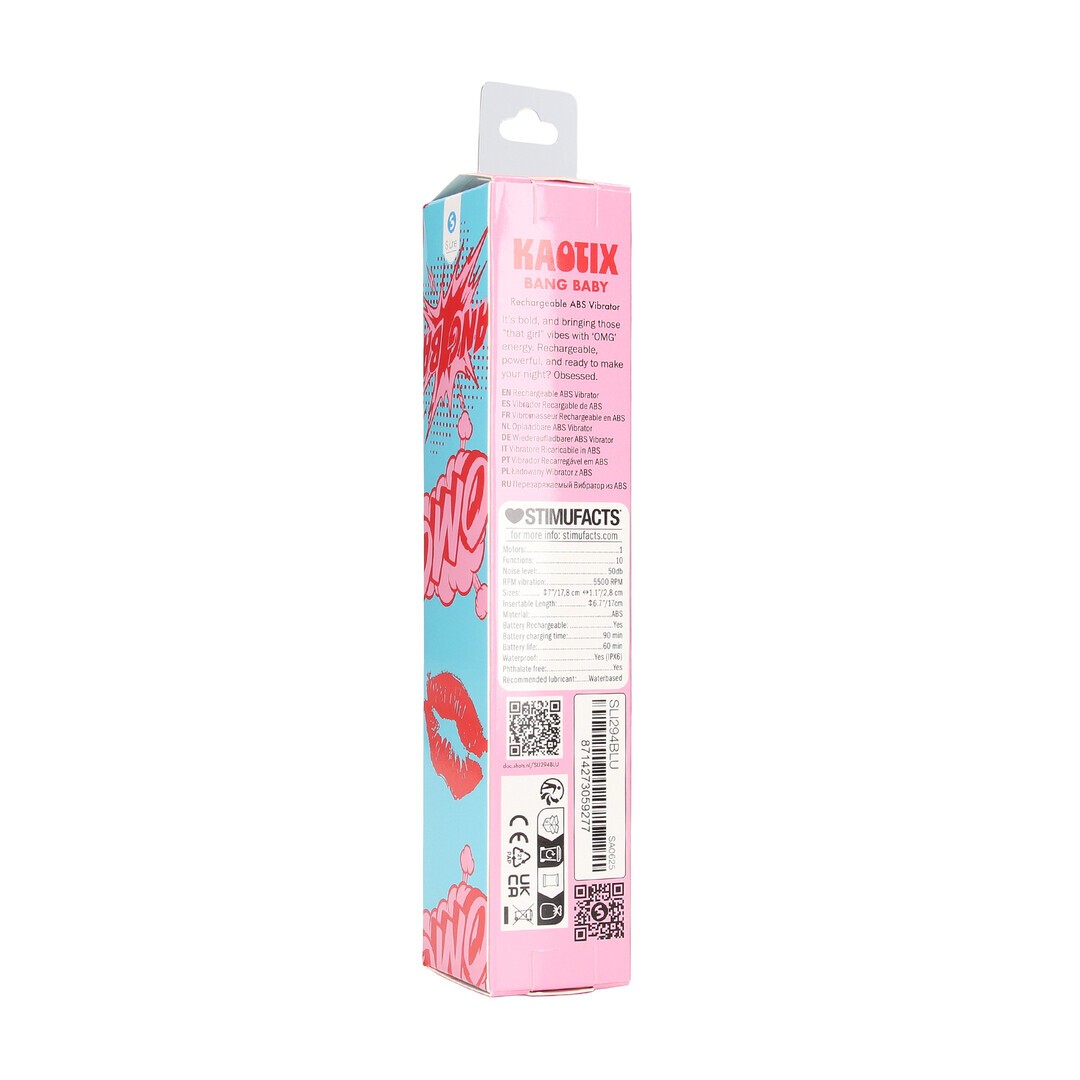 VIBRADOR RECARREGÁVEL KAOTIX BANG BABY AZUL S-LINE