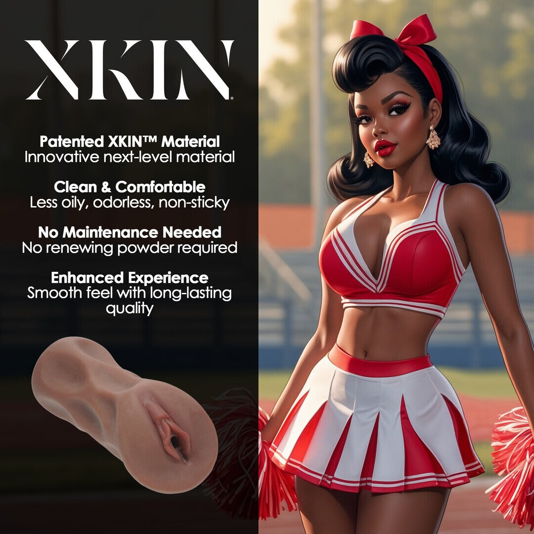 MASTURBADOR PINUP DOLLS CHEERLEADER CUTIE CHERRY SPLITZ TPE LARGE 321G BROWN XKIN