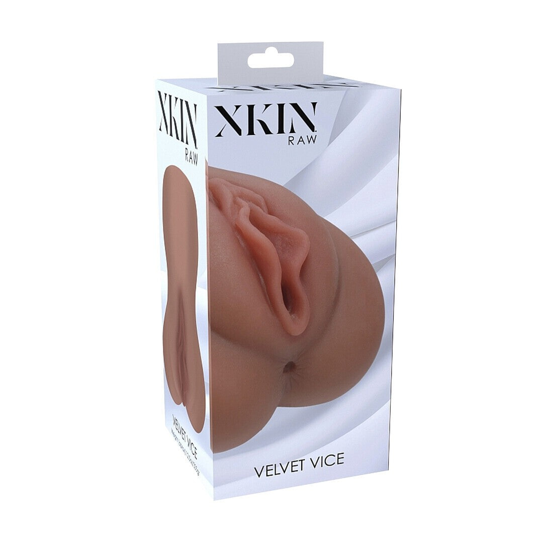 XKIN RAW VELVET VICE TPE LARGE MASTURBATOR 335G BROWN