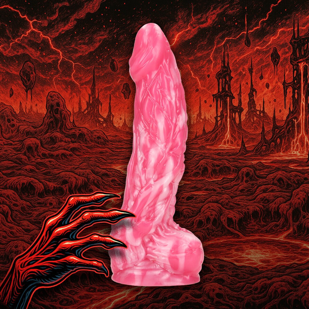OUCH! IMP DEMON SILICONE DILDO RED