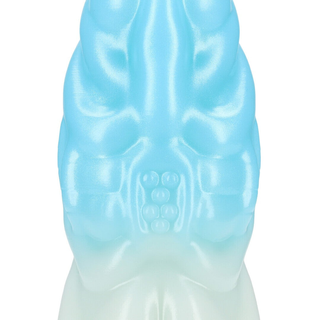 DILDO MONSTER EM SILICONE VEIN MASTER BRANCO/AZUL OUCH!