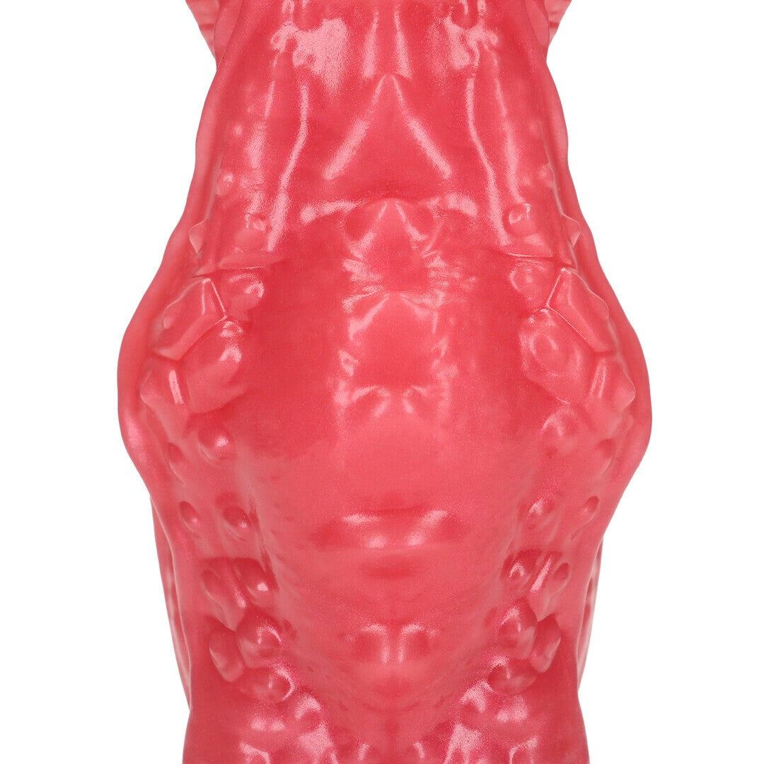 DILDO MONSTER DE SILICONA SPACE NIGHT FIEND ROJO/BLANCO OUCH!