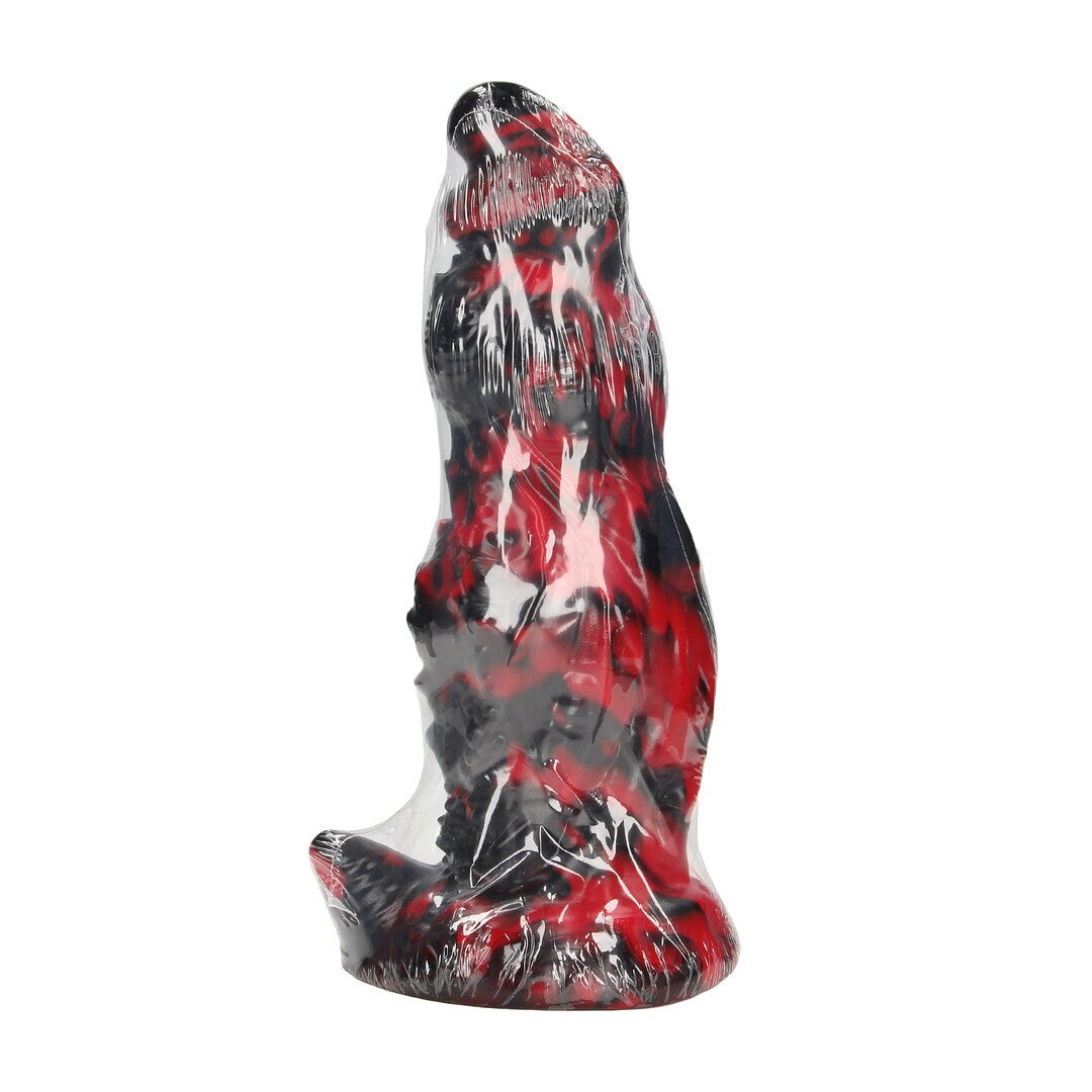 DILDO MONSTER EM SILICONE HELL NIGHT FIEND VERMELHO/PRETO OUCH!