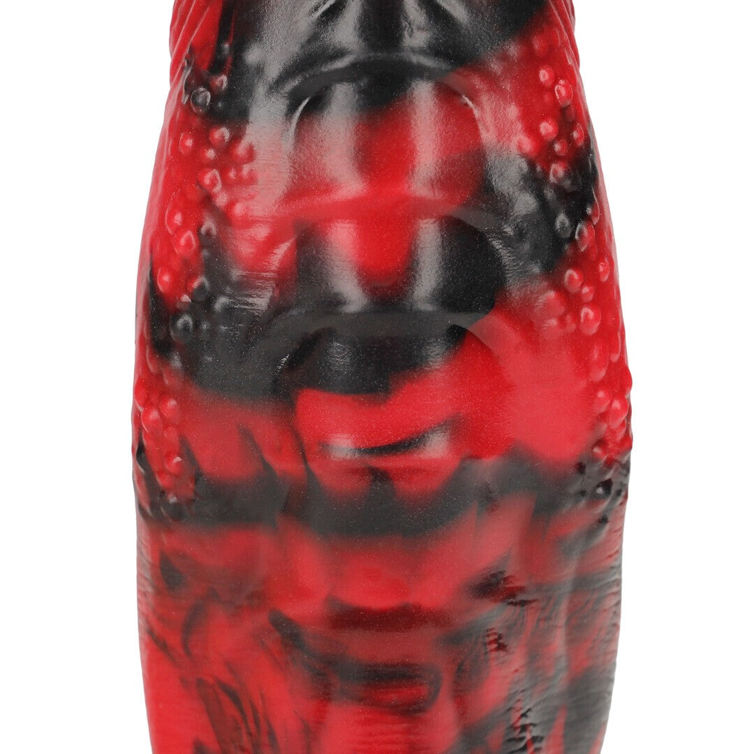OUCH! DARK LYCAN SPAWN SILICONE DILDO RED/BLACK
