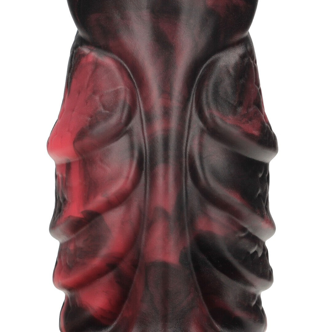 OUCH! INFERNAL DEMON SILICONE DILDO RED/BLACK