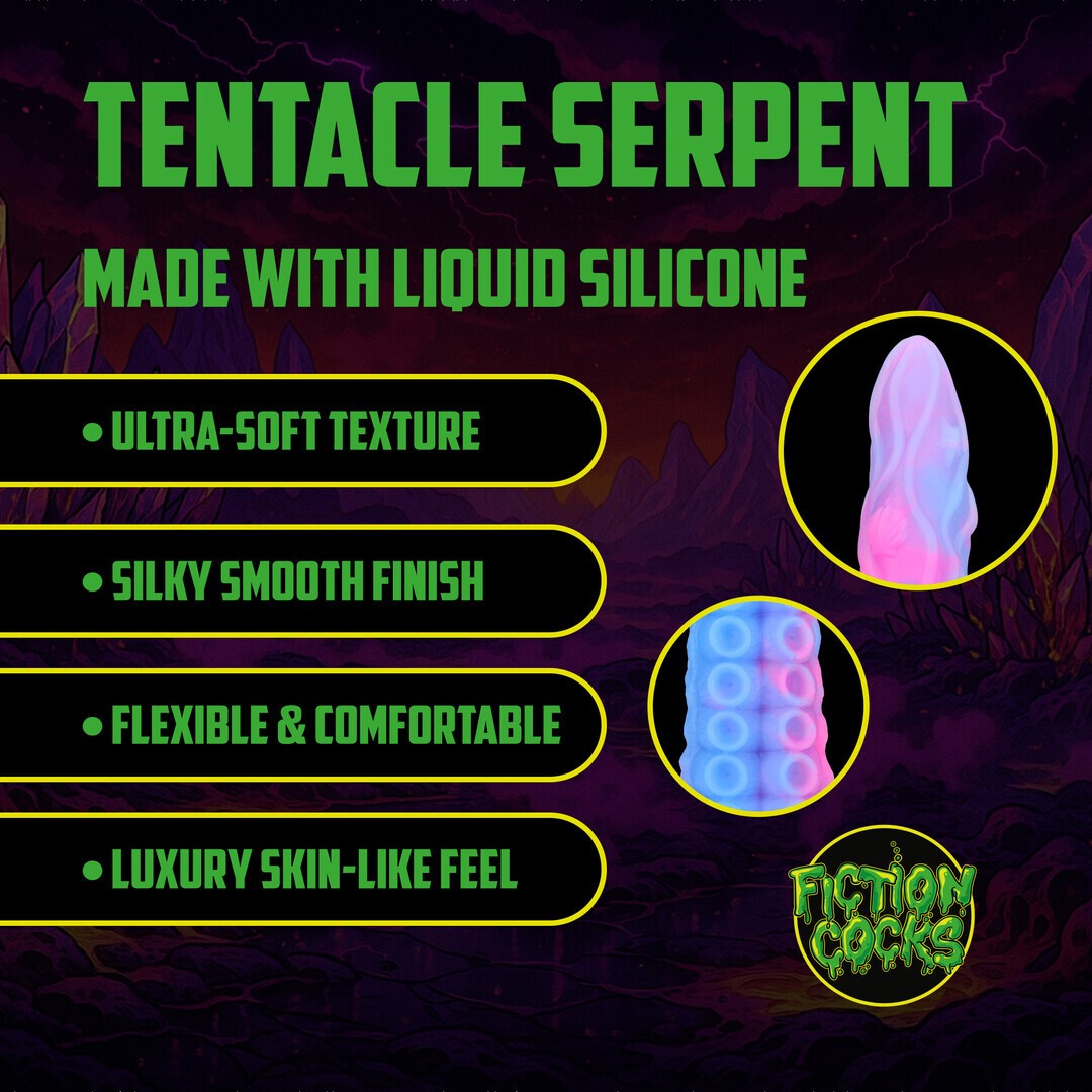 TIRA SNAKE ANAL TENTACLE SERPENT 19.7 /50 CM ROXO/AZUL OUCH!
