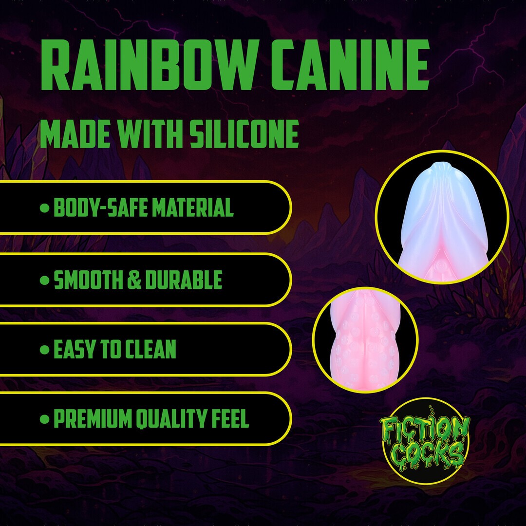PLUG ANAL MONSTER EM SILICONE RAINBOW CANINE RAINBOW OUCH!