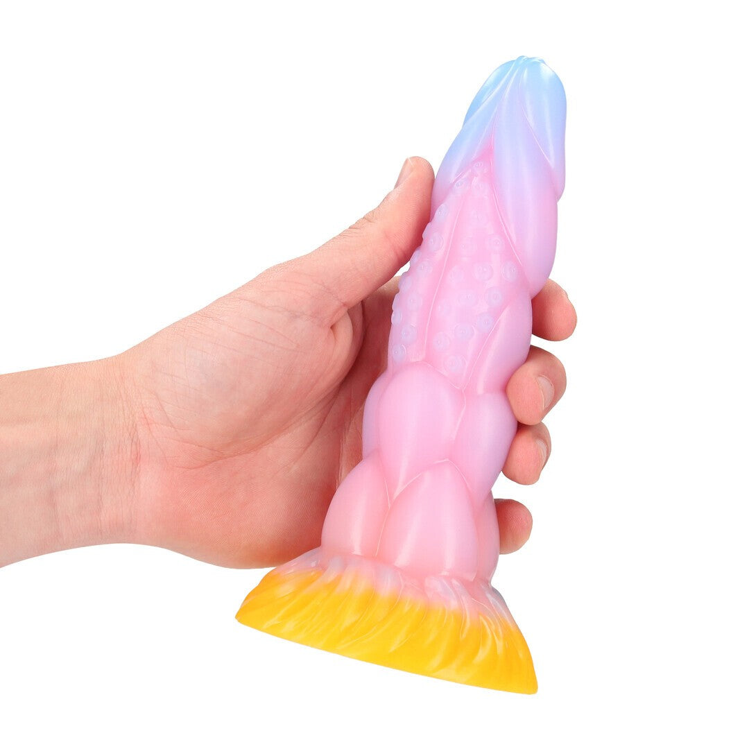 PLUG ANAL MONSTER DE SILICONA RAINBOW CANINE RAINBOW OUCH!