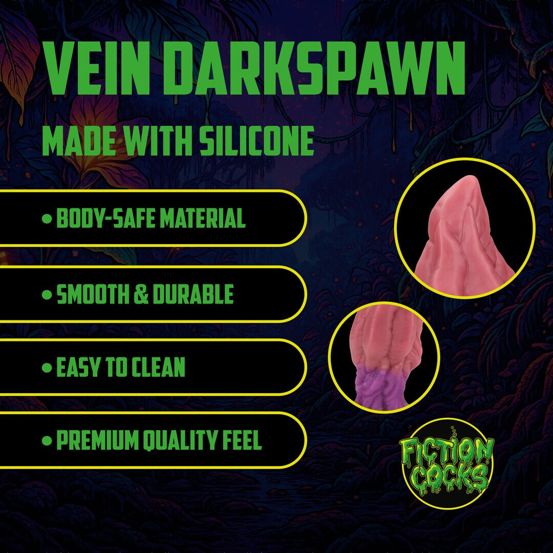 PLUG ANAL MONSTER EM SILICONE VEIN DARKSPAWN ROXO OUCH!