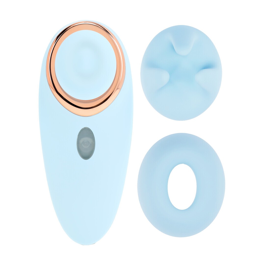 ESTIMULADOR AIRTAP CON ACCESORIOS AURIE AZUL LOVELINE 