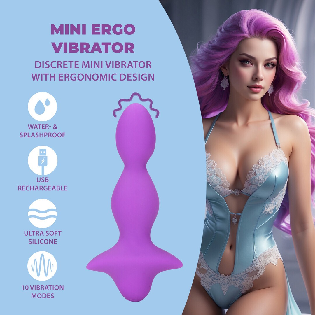 LOVELINE MINI ERGO VIBRATOR SWEET AMETHYST