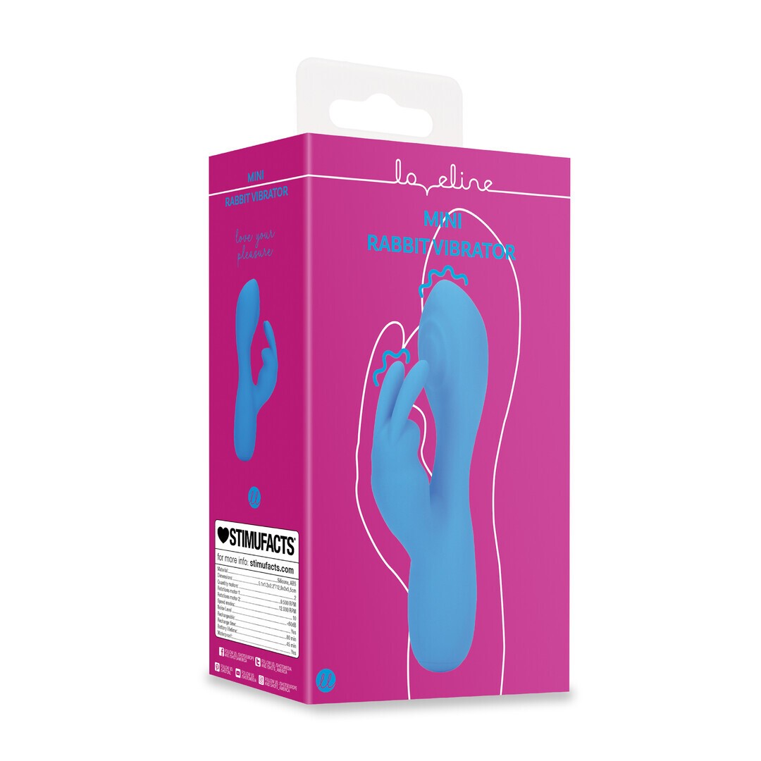LOVELINE MINI RABBIT VIBRATOR AZURE DESIRE