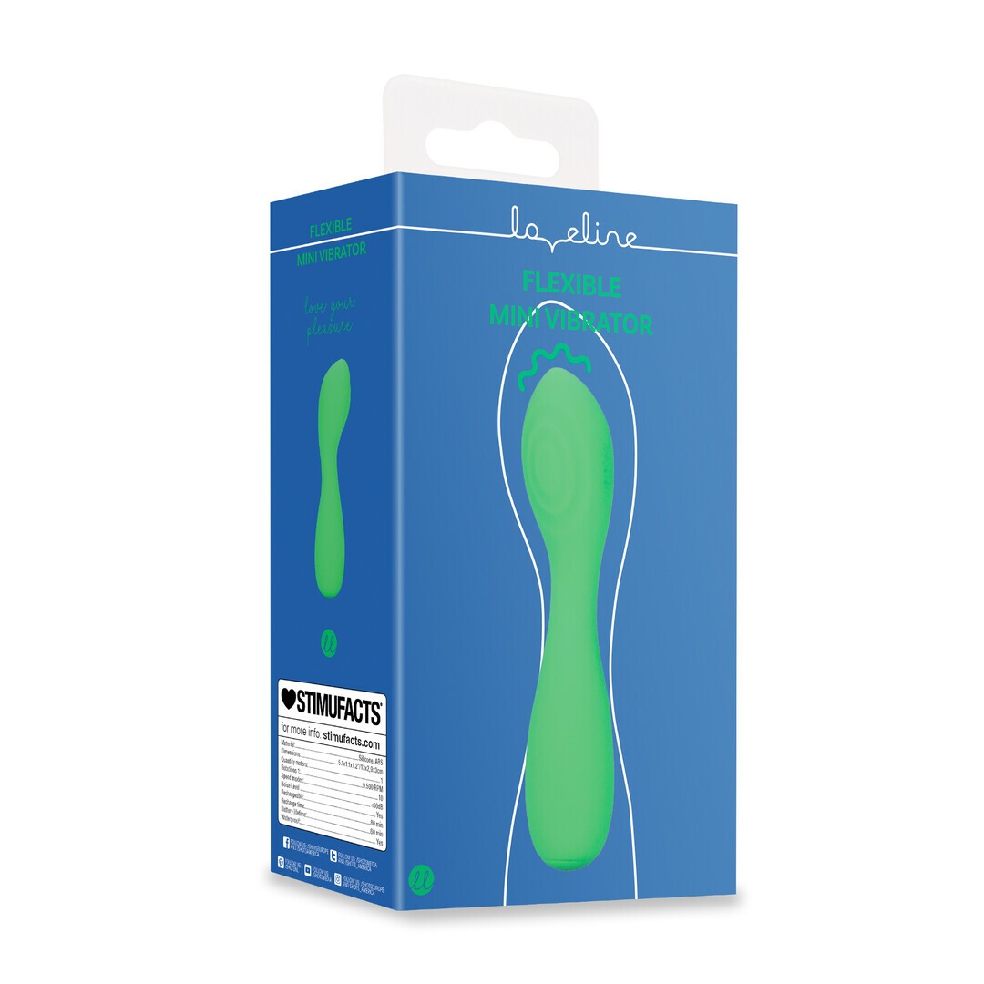 LOVELINE GREEN BLISS FLEXIBLE MINI VIBRATOR
