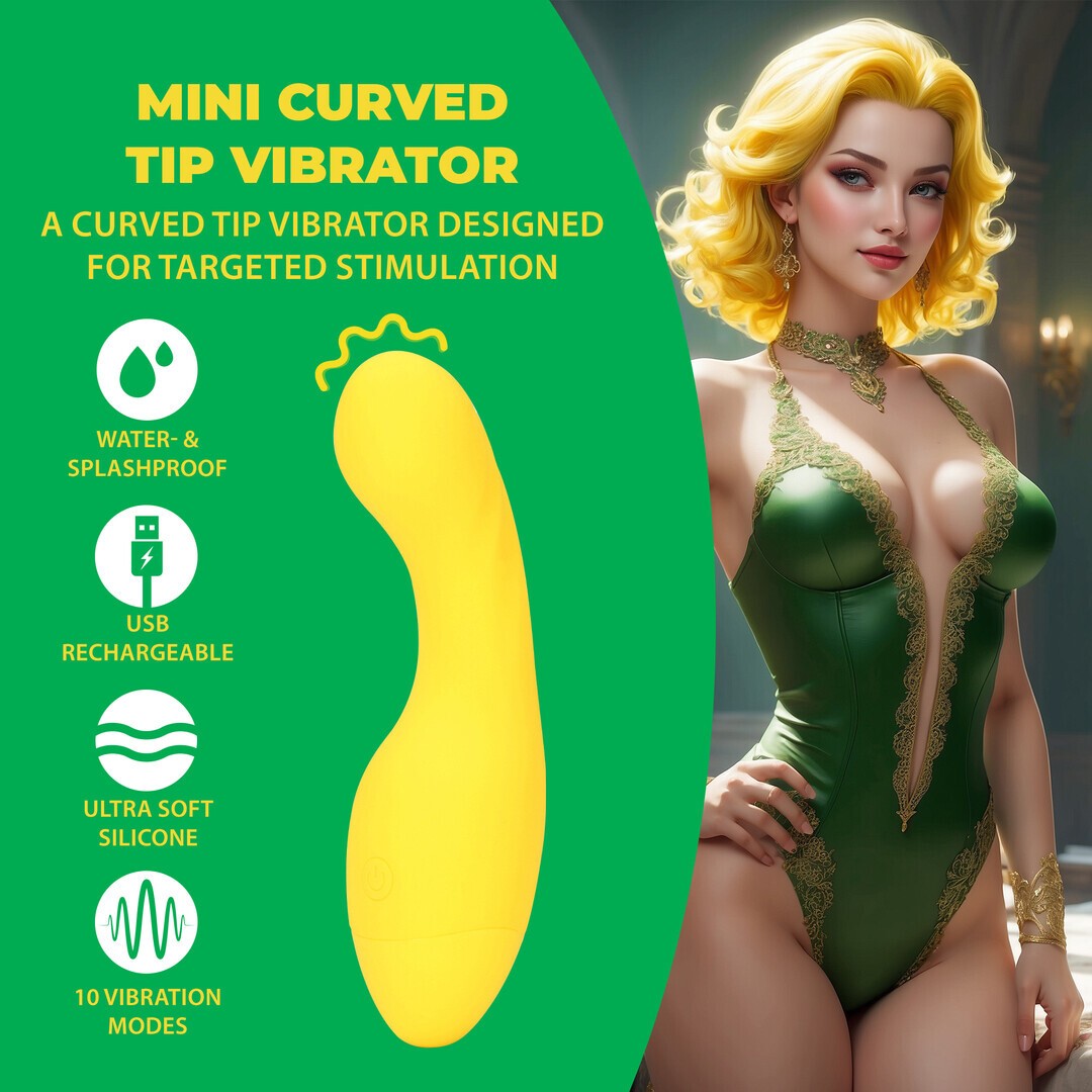 MINI VIBRADOR CURVED TIP FLIRTY BANANA LOVELINE