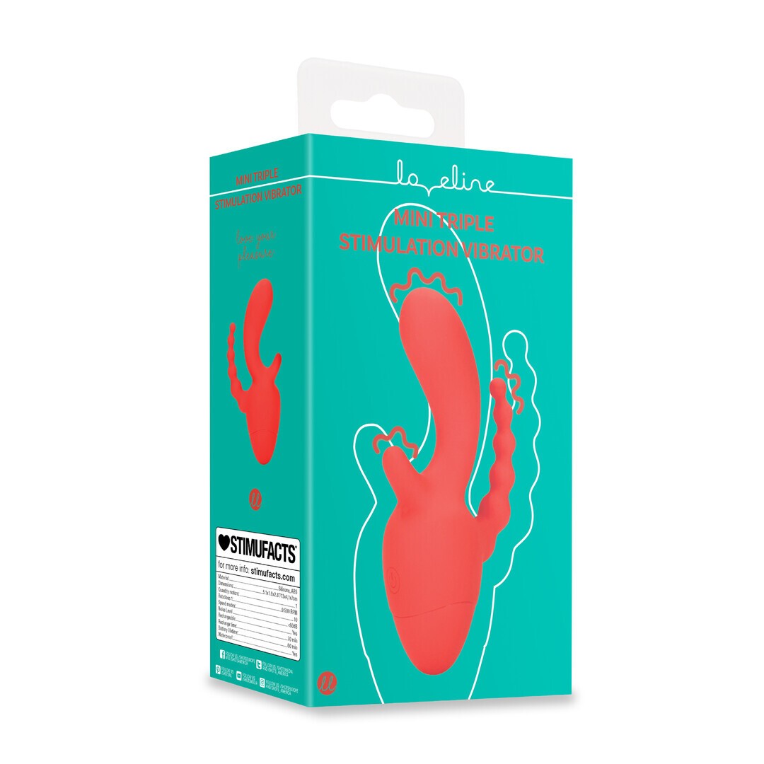 MINI VIBRADOR TRIPLE SCARLET KISS DE LOVELINE