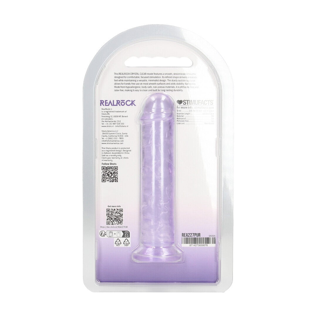 DILDO REALÍSTICO 5 /12.7 CM ROXO REALROCK