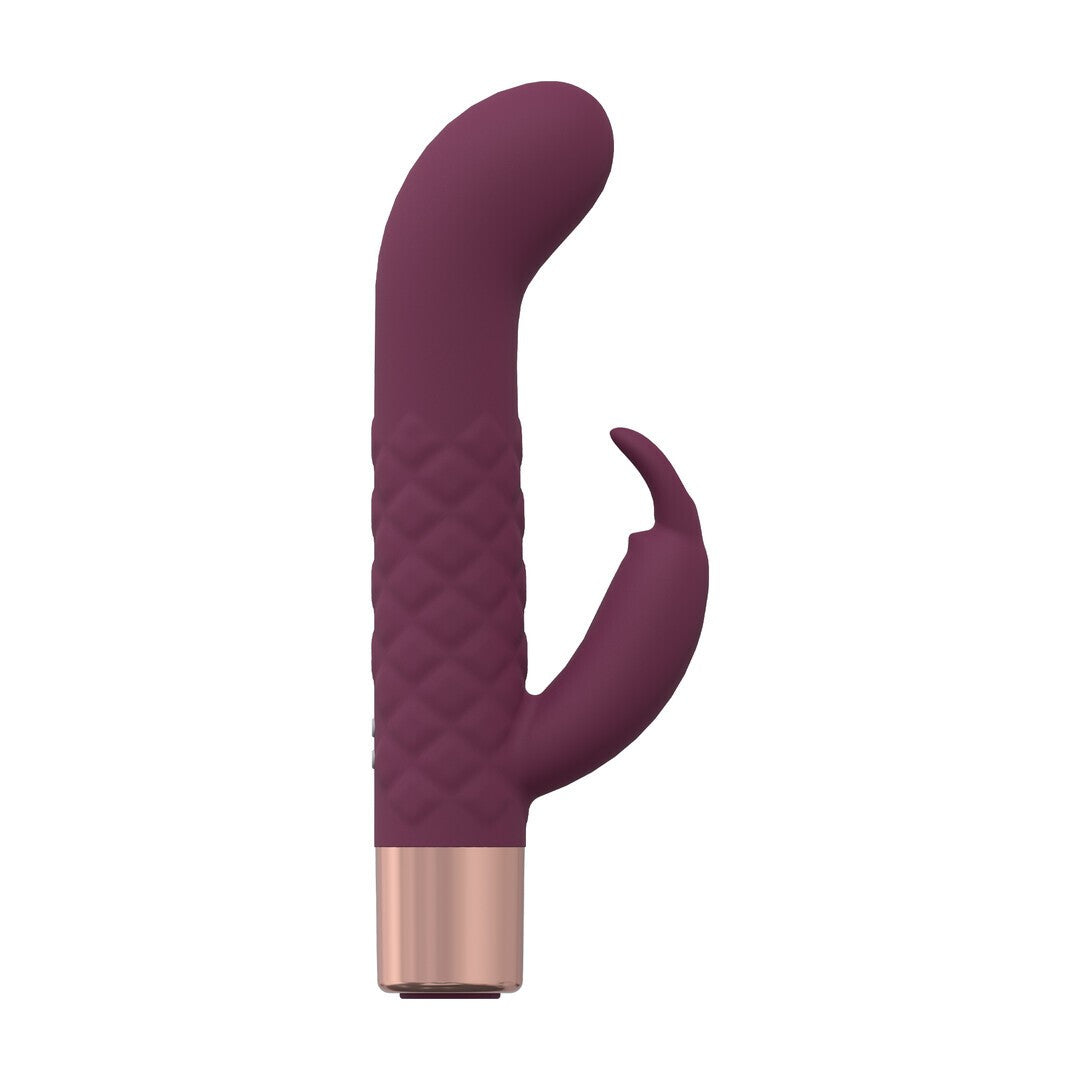 VIBRADOR MINI RABBIT BORDÓ LOVELINE 