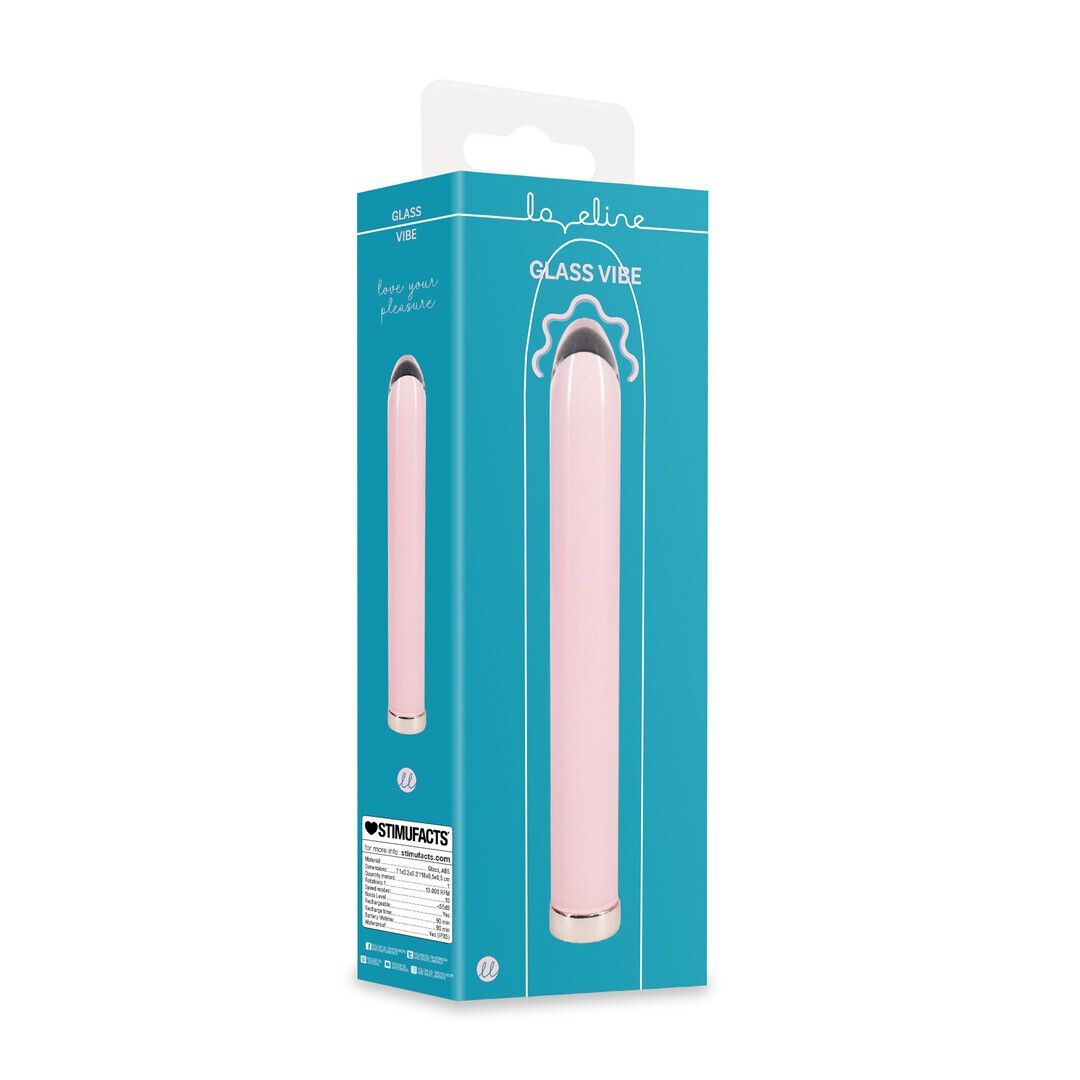 VIBRADOR GLASS ROSA LOVELINE