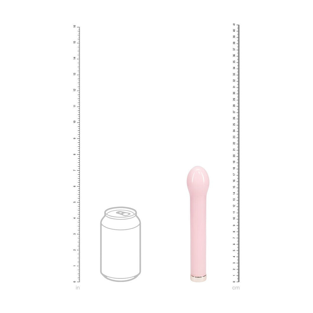 VIBRADOR GLASS BULB SHAPED ROSA LOVELINE