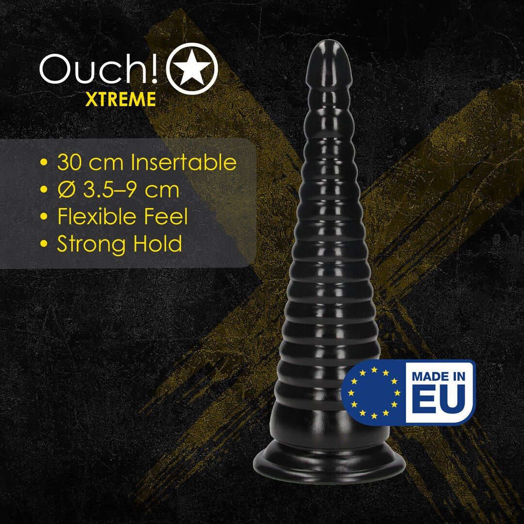 OUCH! TWISTED VORTEX ANAL PLUG 30 CM BLACK