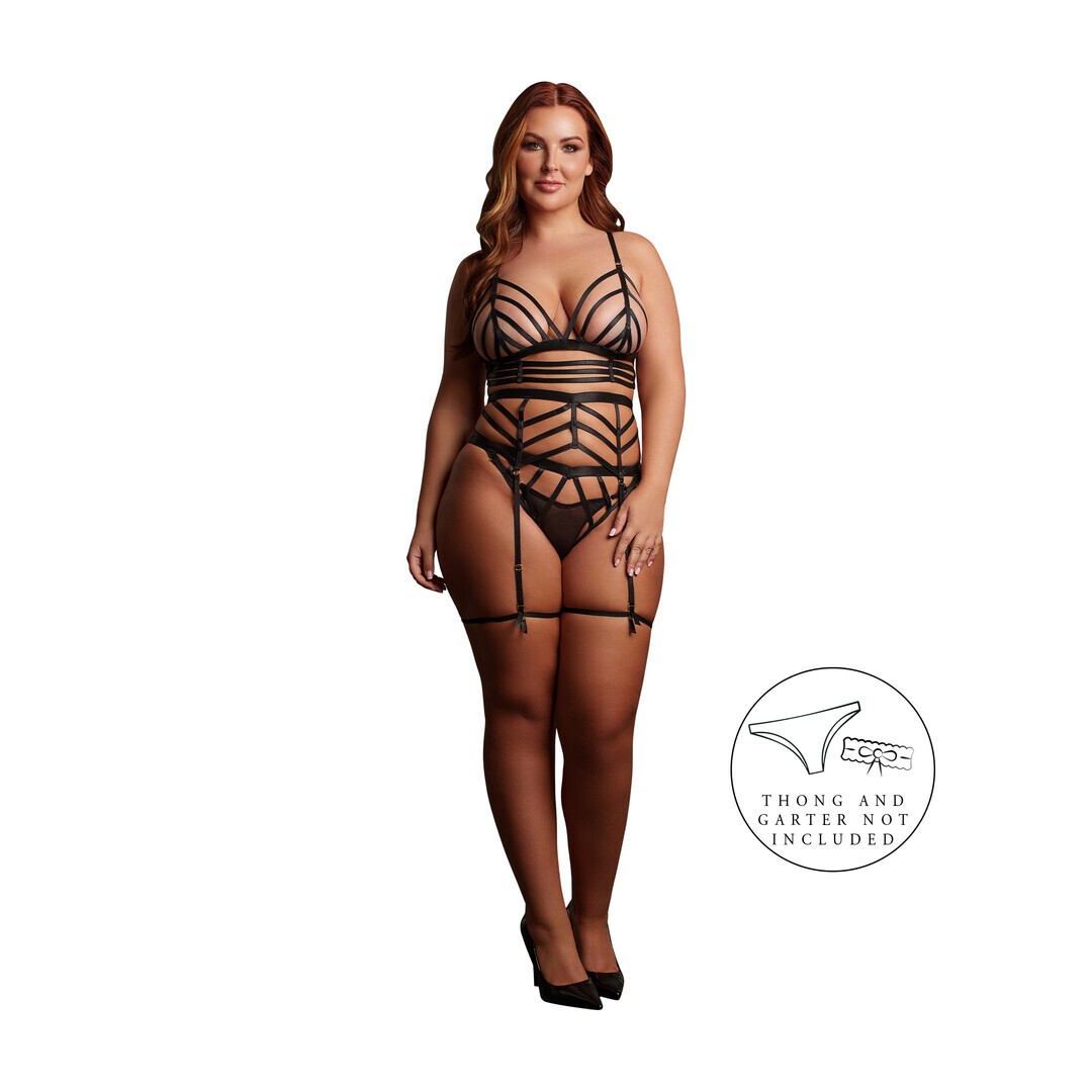 CONJUNTO DE 2 PEÇAS LOLA STRAPPY SET TAMANHO QUEEN LE DÉSIR