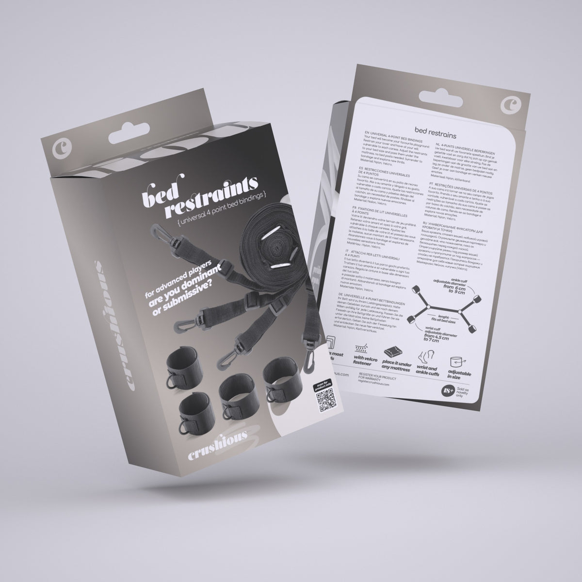 RESTRICCIONES UNIVERSALES BED RESTRAINTS CRUSHIOUS