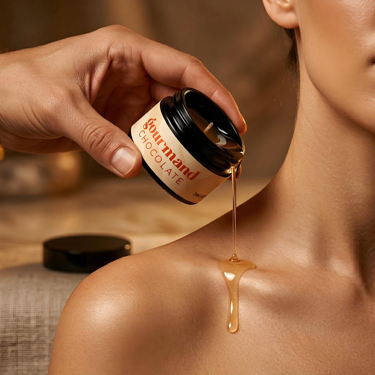 VELA DE MASAJE GOURMAND CON FEROMONAS Y AROMA A CHOCOLATE 20 ML CRUSHIOUS