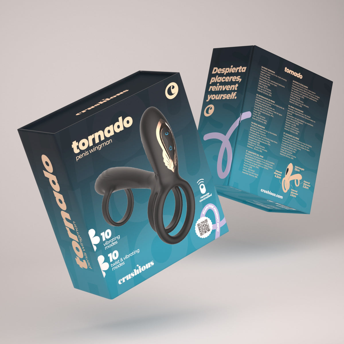 TORNADO ARMADURA PENIANA COM ROTAÇÃO CRUSHIOUS - Lust Sexshop