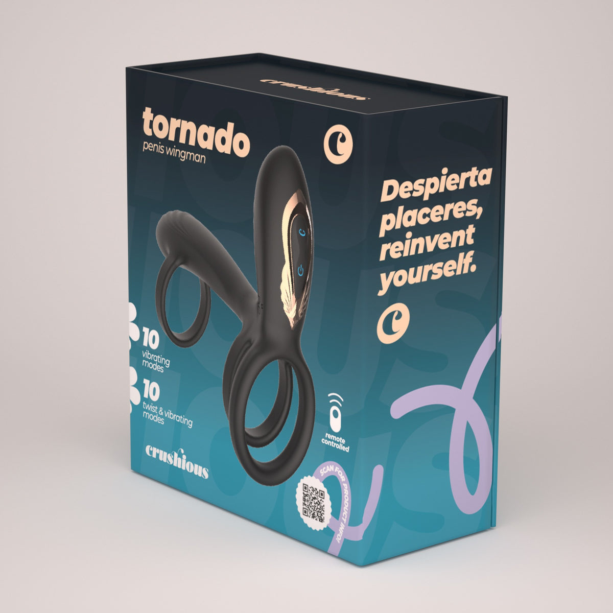 TORNADO ARMADURA PENIANA COM ROTAÇÃO CRUSHIOUS - Lust Sexshop