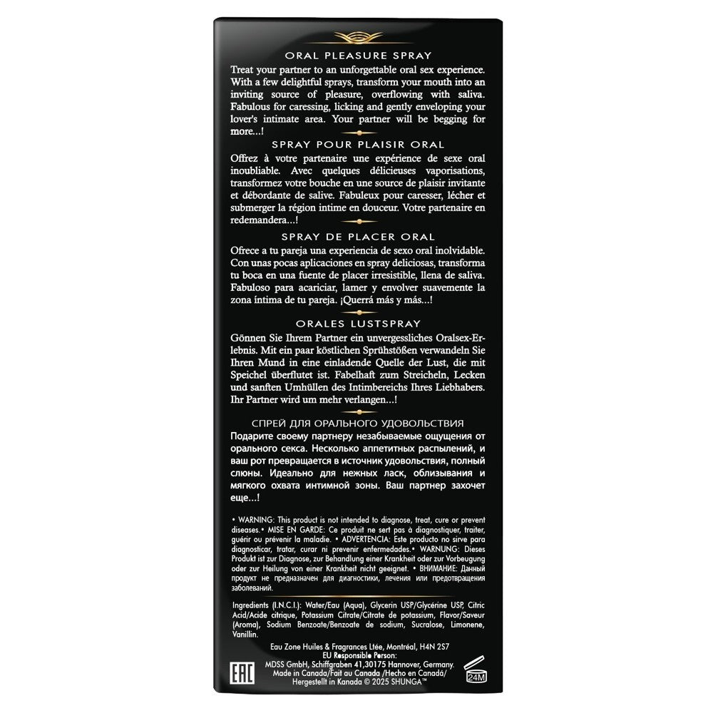 SPRAY PARA SEXO ORAL COM AROMA DE FRUTOS EXÓTICOS WAVES OF PLEASURE 20 ML SHUNGA