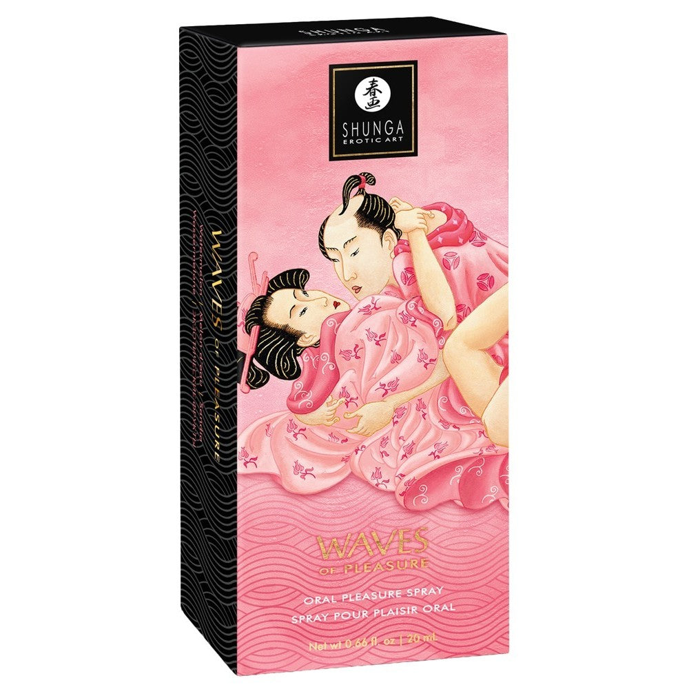 SPRAY PARA SEXO ORAL COM AROMA A MELÂNCIA WAVES OF PLEASURE 20 ML SHUNGA