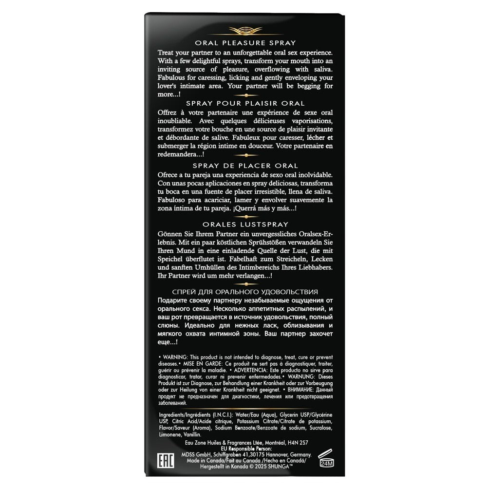 SPRAY PARA SEXO ORAL COM AROMA A MELÂNCIA WAVES OF PLEASURE 20 ML SHUNGA