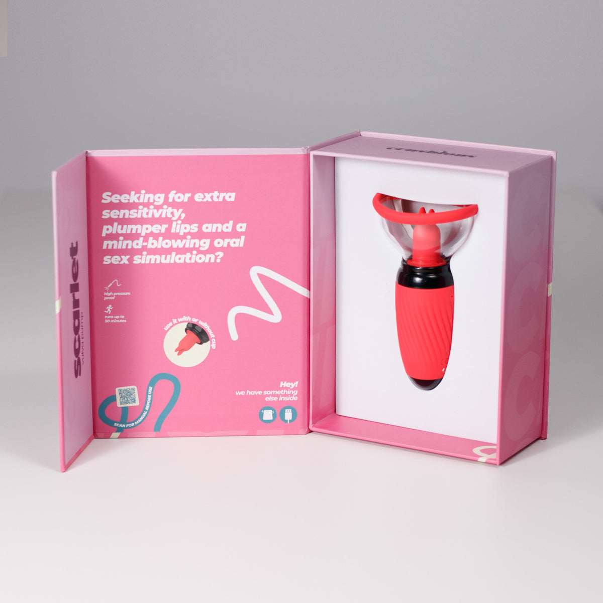 CRUSHIOUS SCARLET VULVA PUMP RECHARGEABLE STIMULATOR