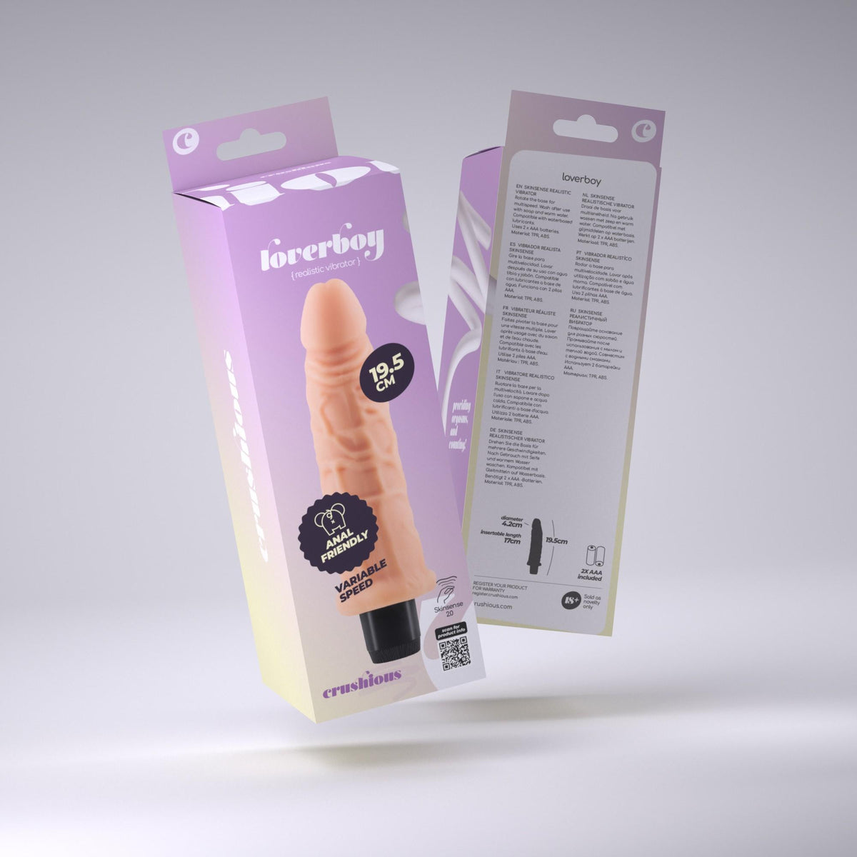 VIBRADOR REALÍSTICO LOVERBOY CRUSHIOUS
