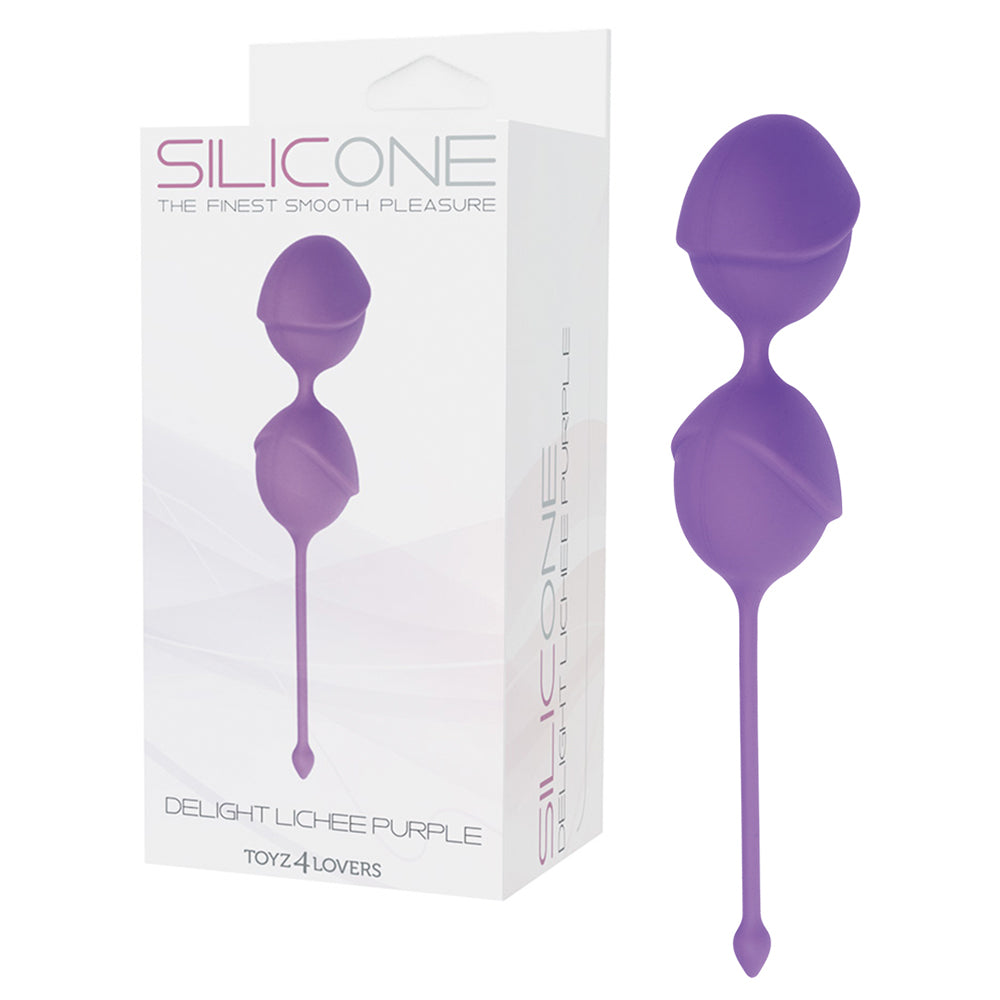 BOLAS ESTIMULADORAS DELIGHT LICHEE ROXAS - Lust Sexshop