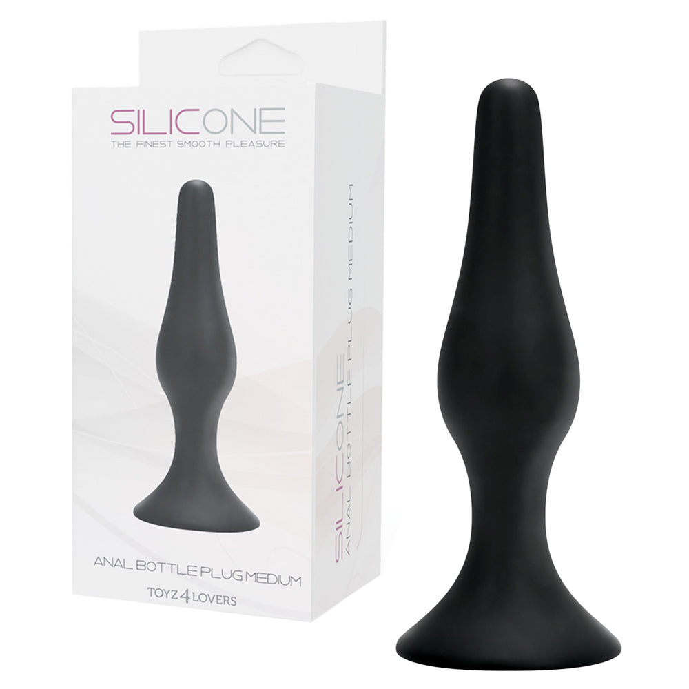 PLUG ANAL BOTTLE PLUG PRETO MEDIUM - Lust Sexshop