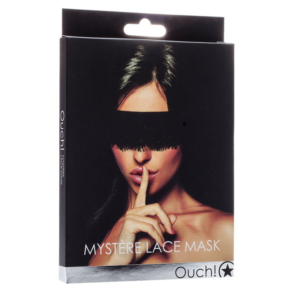 VENDA PARA OS OLHOS OUCH! MYSTÈRE LACE MASK PRETA - Lust Sexshop