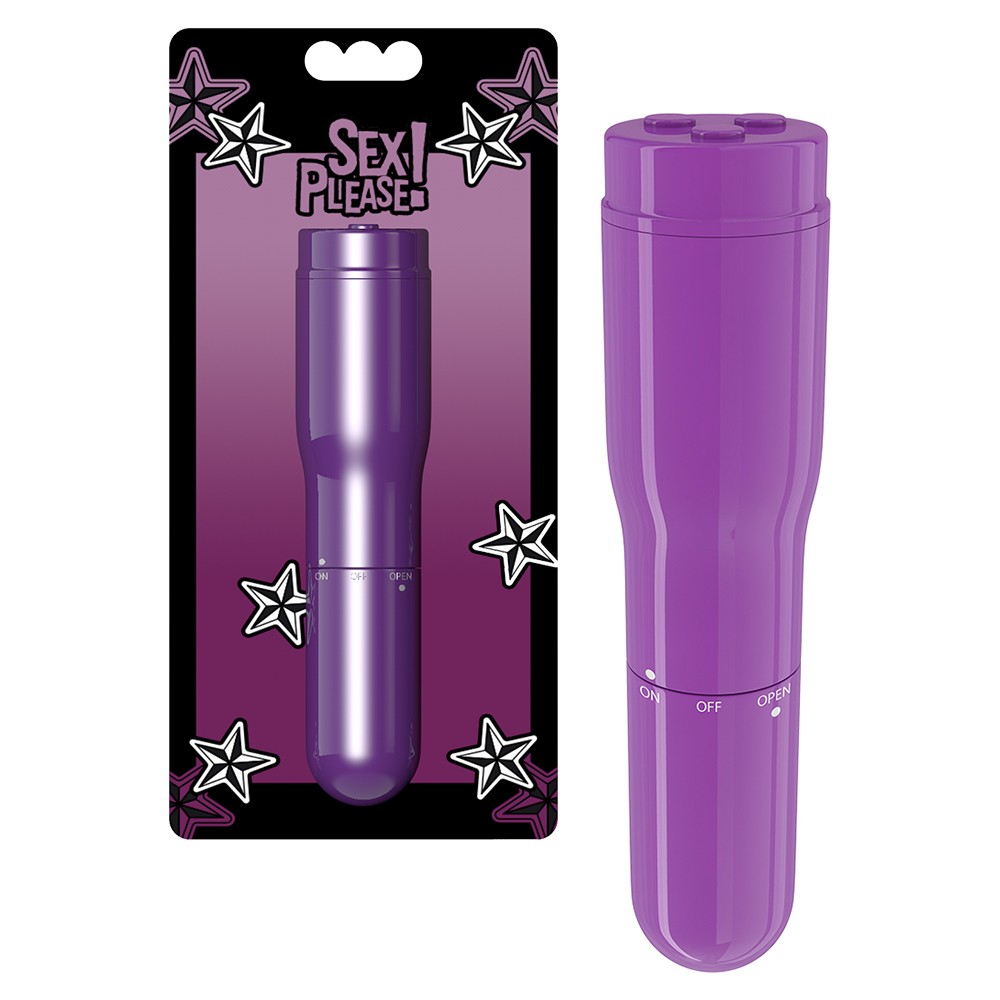 MINI VIBRADOR SEX PLEASE! SWEET SENSATIONS ROXO - Lust Sexshop