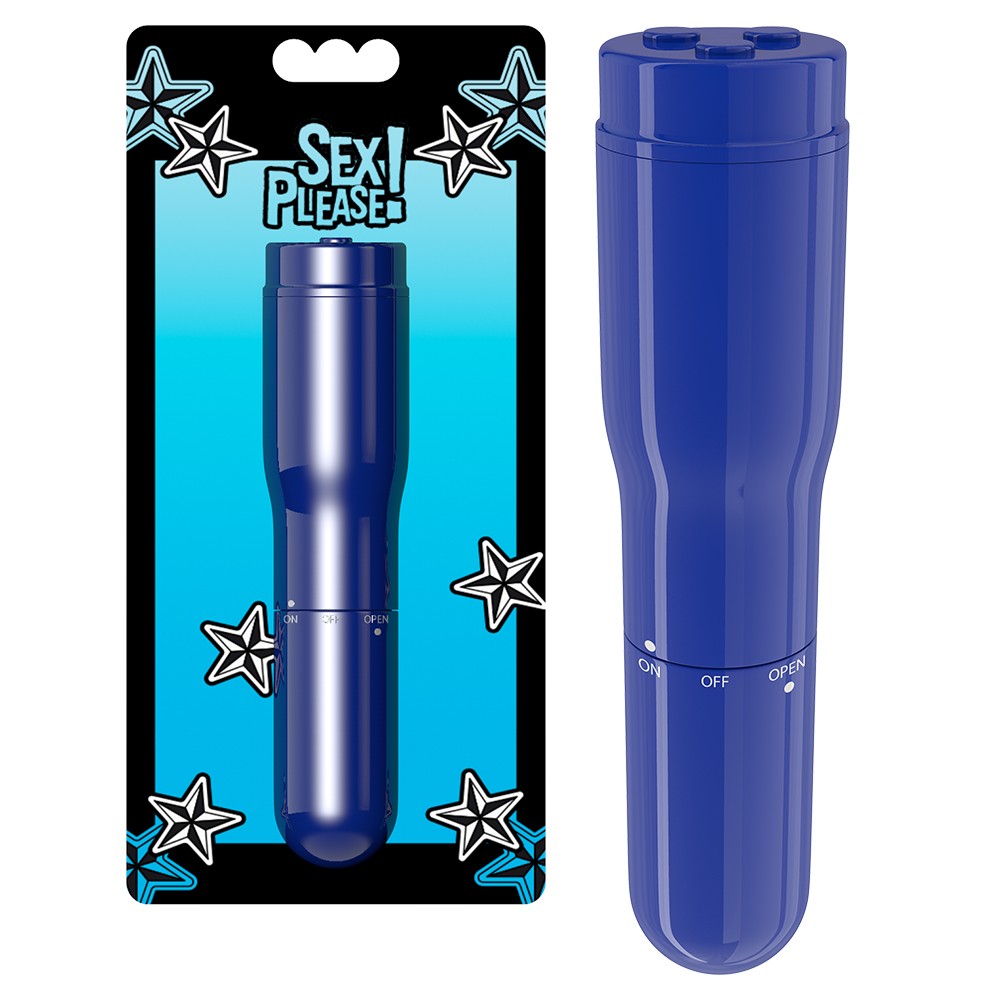 MINI VIBRADOR SEX PLEASE! SWEET SENSATIONS AZUL - Lust Sexshop