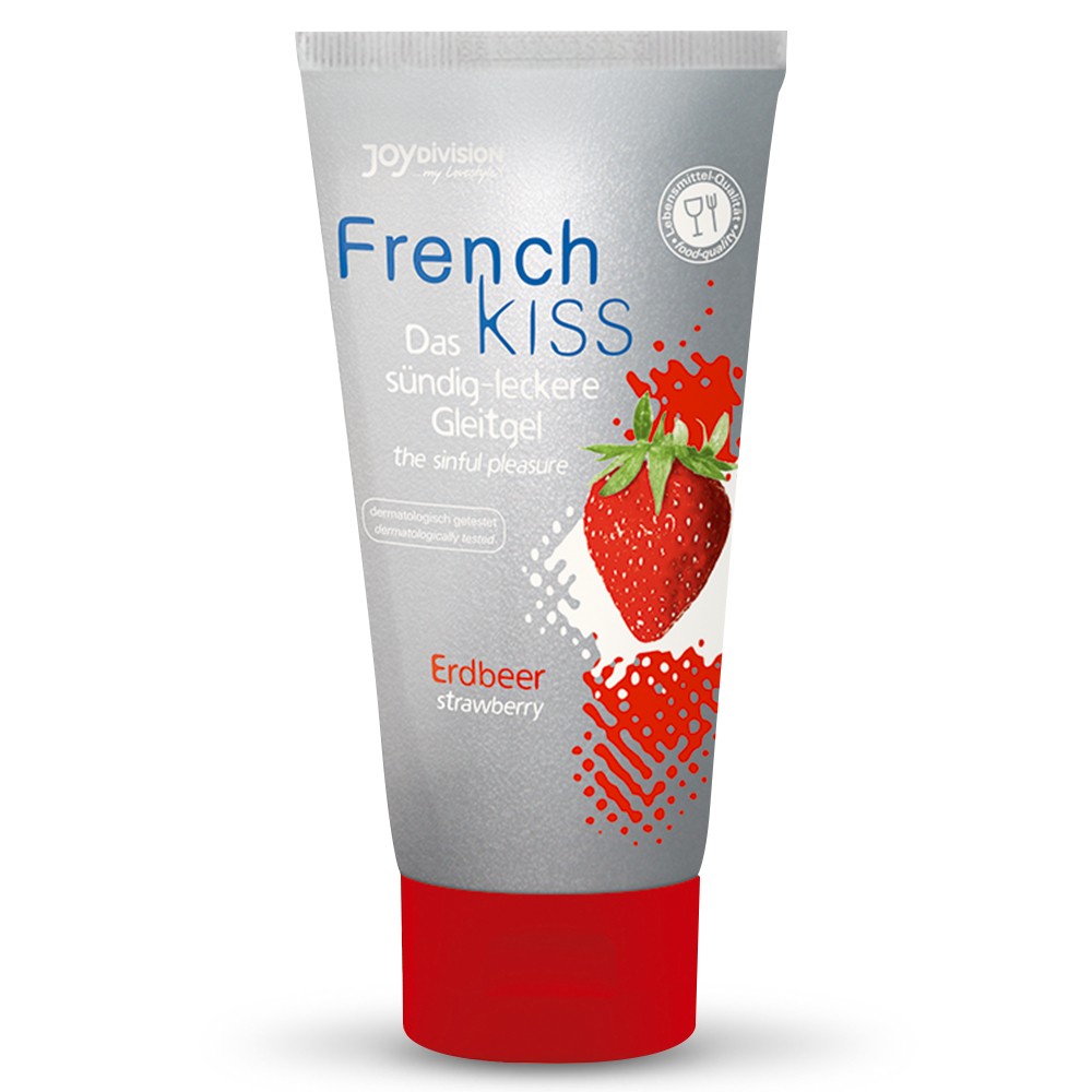 LUBRIFICANTE FRENCHKISS MORANGO 75ML - Lust Sexshop