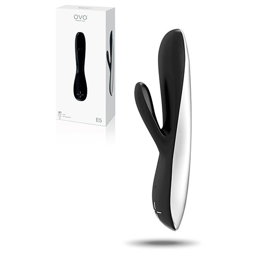 VIBRADOR RECARREGÁVEL E5 OVO PRETO - Lust Sexshop
