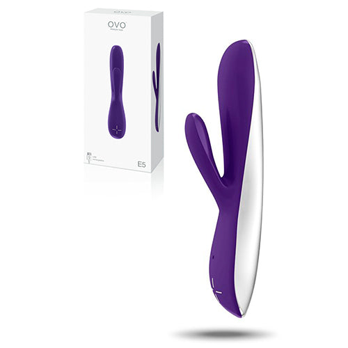 VIBRADOR RECARREGÁVEL E5 OVO ROXO - Lust Sexshop