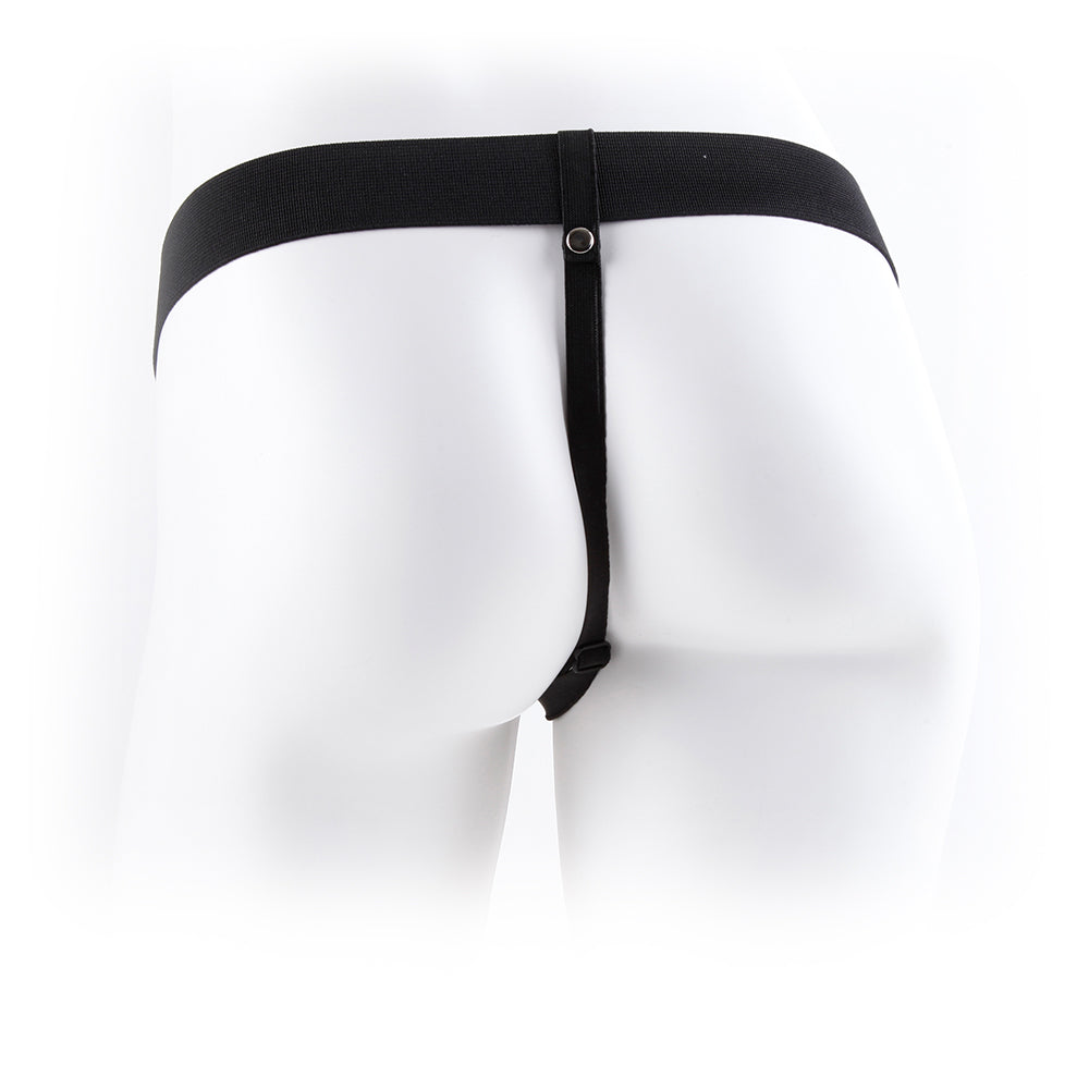 STRAP-ON OCO COM TESTÍCULOS 9" FETISH FANTASY SERIES BRANCO - Lust Sexshop