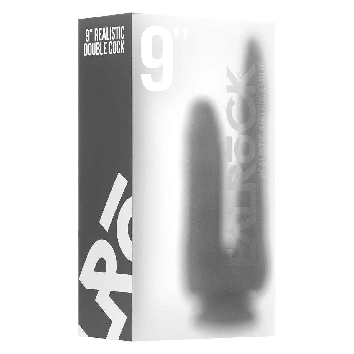 DILDO DUPLO REALÍSTICO REALROCK 9” TRANSPARENTE - Lust Sexshop