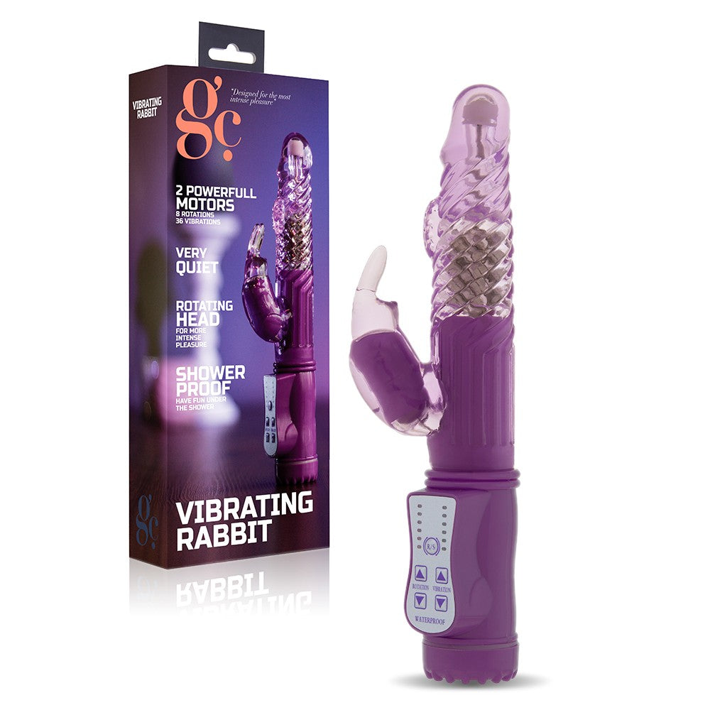 VIBRADOR VIBRATING RABBIT ROXO - Lust Sexshop