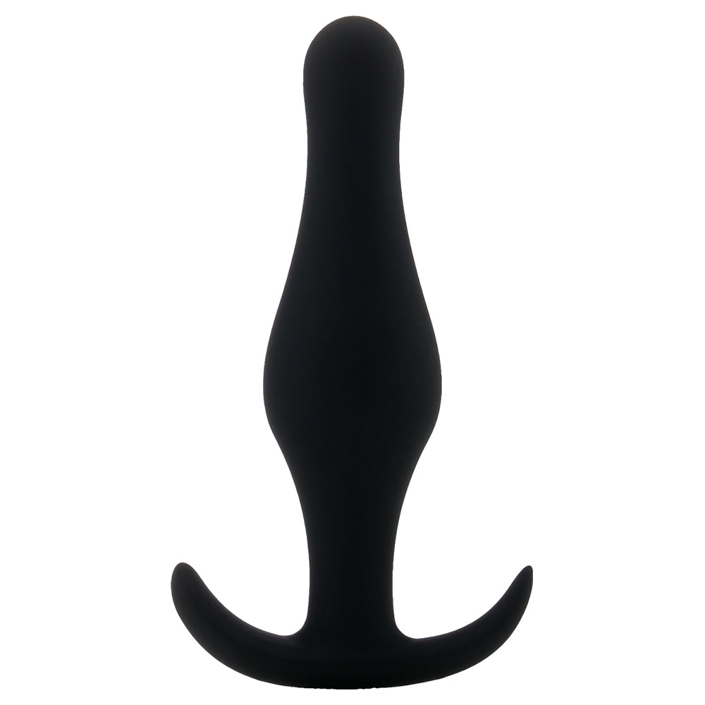 PLUG ANAL BUTT PLUG COM PEGA PRETO PEQUENO - Lust Sexshop