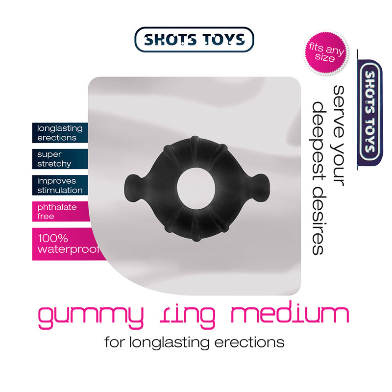ANEL PARA O PÉNIS GUMMY RING MÉDIO - Lust Sexshop