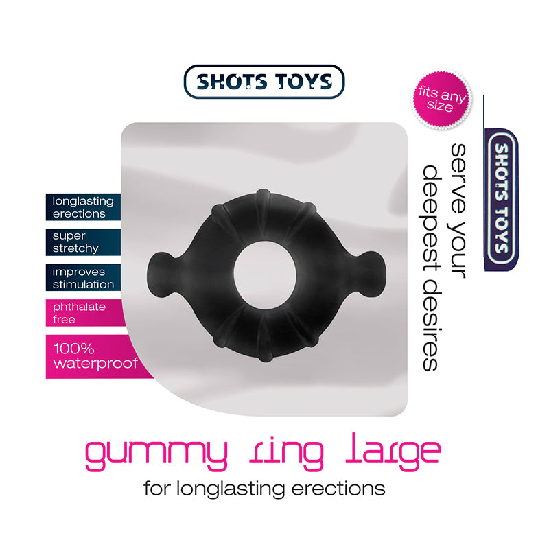 ANEL PARA O PÉNIS GUMMY RING GRANDE - Lust Sexshop