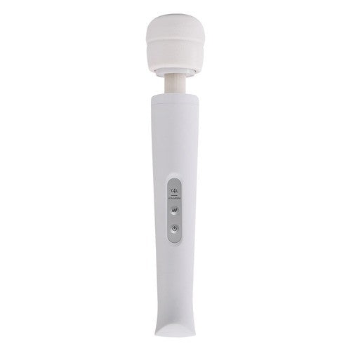 MASSAJADOR COM CARREGADOR USB CANDY PIE MAGIC WAND BRANCO - Lust Sexshop